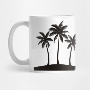 Silhouette Serenity - Long Palm Trees Mug